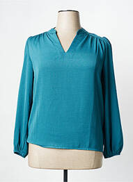 Blouse manches longues manches longues bleu SIGNE NATURE femme