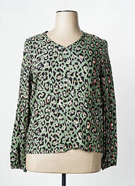 Blouse manches longues manches longues vert SIGNE NATURE femme