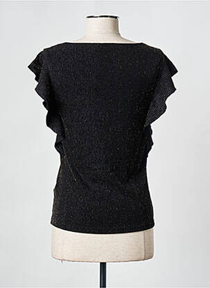 Top stretch manches courtes noir CREAM femme