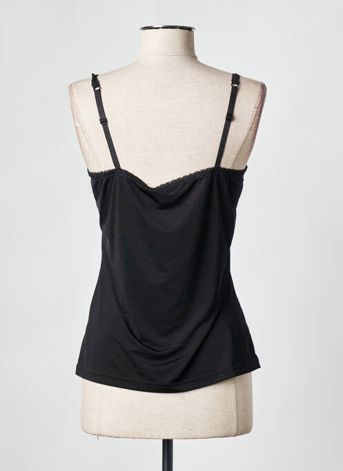 Top stretch fines bretelles noir CREME femme