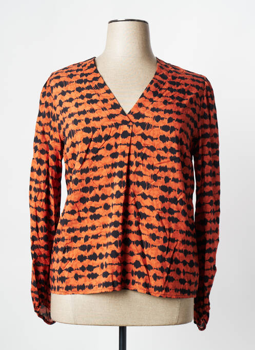 Blouse orange SIGNE NATURE pour femme