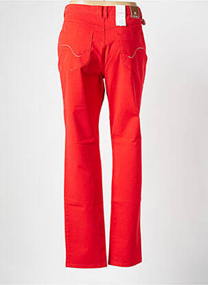 Jeans coupe slim stretch taille normale orange BRUNO SAINT HILAIRE femme