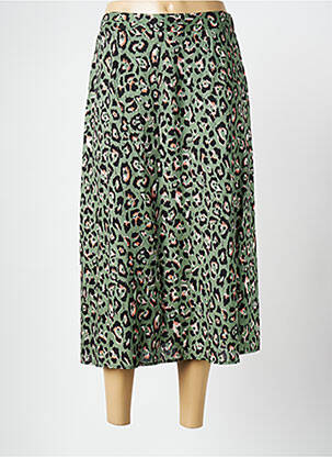 Jupe longue doublure vert SIGNE NATURE femme