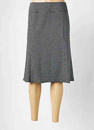 Jupe mi-longue coupe droite évasée sur le bas gris FRANCE RIVOIRE femme