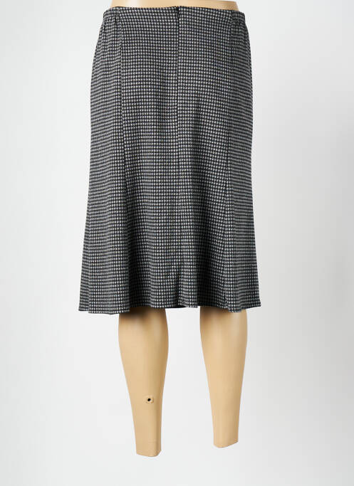 Jupe mi-longue doublure textile gris FRANCE RIVOIRE femme