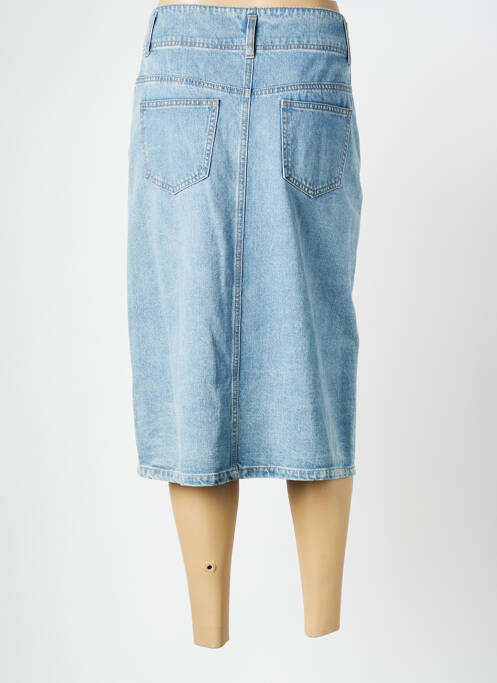 Jupe mi-longue bleu C'EST BEAU LA VIE pour femme