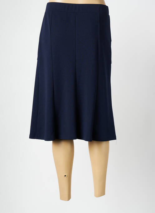 Jupe mi-longue bleu FRANCE RIVOIRE pour femme