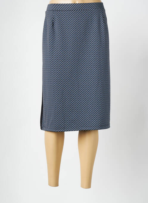Jupe mi-longue bleu FRANCE RIVOIRE pour femme