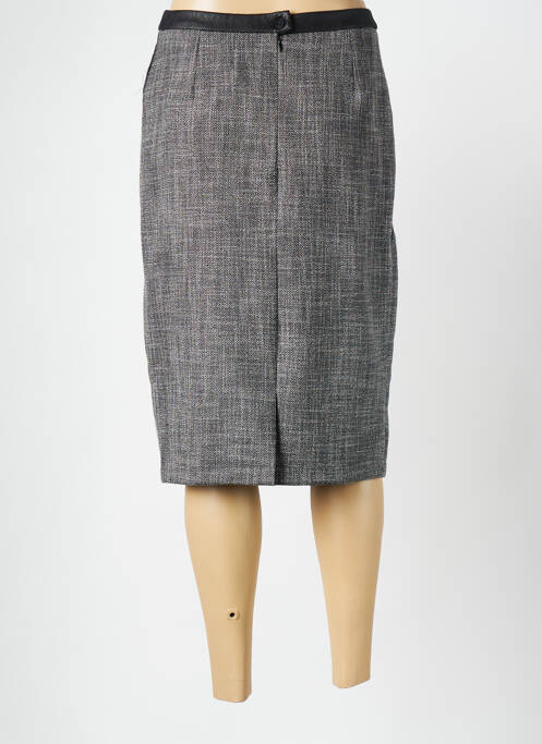 Jupe mi-longue gris FRANCE RIVOIRE pour femme
