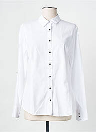 Chemisier coupe droite manches longues blanc MERI & ESCA femme