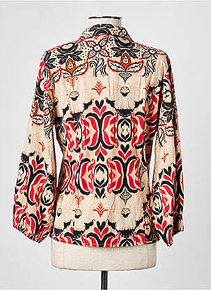 Blouse imprimé fantaisie manches 3/4 beige TRAMONTANA femme