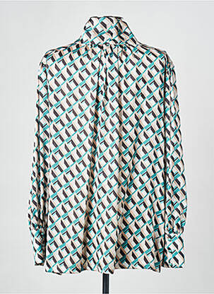Chemisier coupe fluide manches longues vert MATHIEU PARIS femme