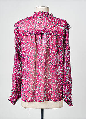 Blouse imprimé fantaisie manches longues violet TRAMONTANA femme
