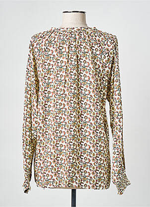 Blouse imprimé fantaisie manches longues beige DIPLODOCUS femme