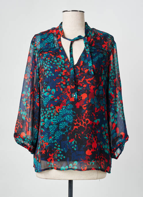 Blouse bleu CHRISTINE LAURE pour femme