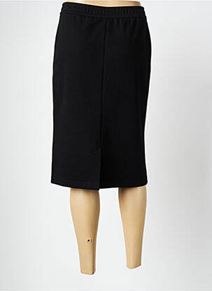 Jupe mi-longue taille élastique noir RABE femme