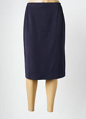 Jupe mi-longue stretch bleu FRANCE RIVOIRE femme