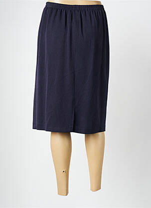 Jupe mi-longue stretch bleu FRANCE RIVOIRE femme