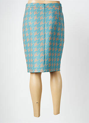 Jupe mi-longue taille normale bleu ESTEL COLLECTION femme