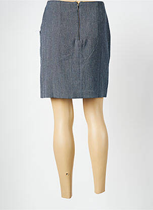 Jupe courte fermeture zippée au dos gris EVA KAYAN femme