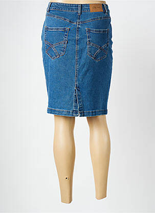 Jupe mi-longue taille normale bleu CREAM femme