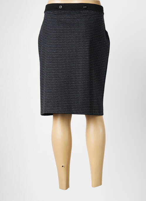 Jupe mi-longue taille normale noir EAST DRIVE femme