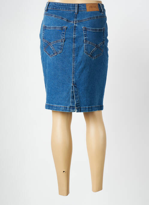 Jupe mi-longue taille normale bleu CREAM femme
