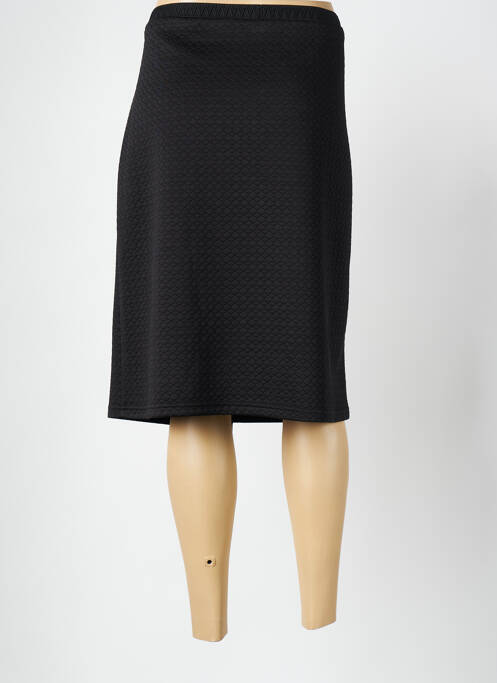 Jupe mi-longue noir CHRISTINE LAURE femme