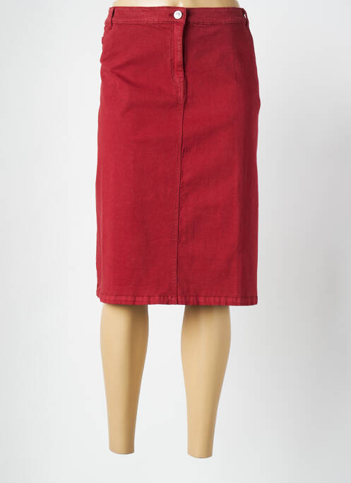 Jupe mi-longue rouge AGATHE & LOUISE pour femme