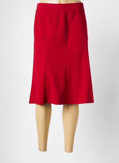 Jupe mi-longue rouge FRANCE RIVOIRE pour femme