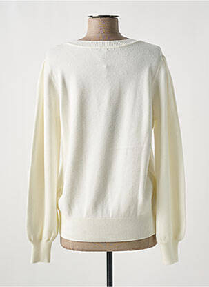 Pull stretch manches longues beige K-DESIGN femme