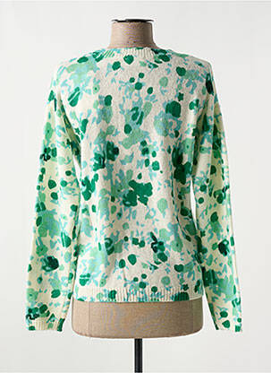 Pull stretch manches longues vert C'EST BEAU LA VIE femme