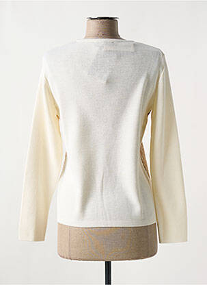 Pull stretch manches longues beige I.ODENA femme