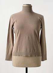 Pull col roulé marron DANEVA pour femme seconde vue