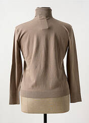 Pull col roulé marron DANEVA pour femme seconde vue