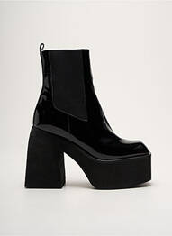 Bottines/boots matière lisse talon haut de 10cm et plus noir NODALETO femme