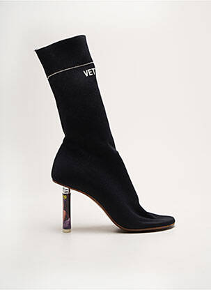 Bottines/boots bout rond talon de 7 à 9cm noir VETEMENTS femme