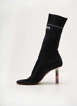 Bottines/boots bout rond talon de 7 à 9cm noir VETEMENTS femme