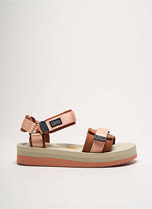 Sandales/nu pieds tissage satiné bout ouvert rose SUICOKE homme