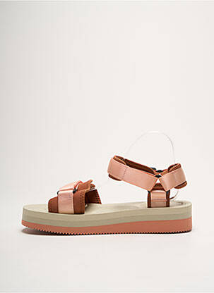 Sandales/nu pieds tissage satiné bout ouvert rose SUICOKE homme