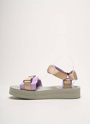 Sandales/nu pieds tissage satiné bout ouvert violet SUICOKE homme