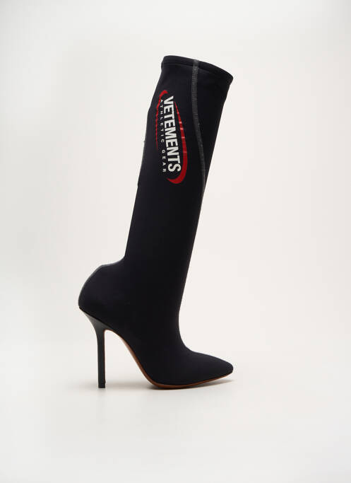 Bottes bout pointu talon de 7 à 9cm noir VETEMENTS femme