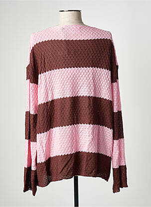 Pull col bateau manches longues rose DAISY STREET femme