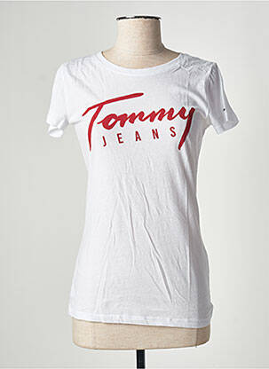 T-shirt imprimé fantaisie manches courtes blanc TOMMY HILFIGER femme