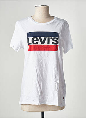 T-shirt imprimé fantaisie manches courtes blanc LEVIS femme