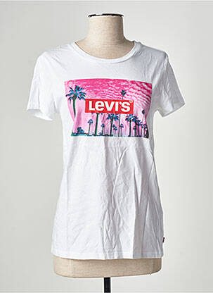 T-shirt imprimé fantaisie manches courtes blanc LEVI'S femme