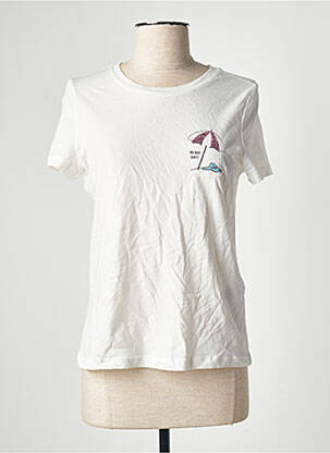 T-shirt coupe cintrée manches courtes blanc VERO MODA femme