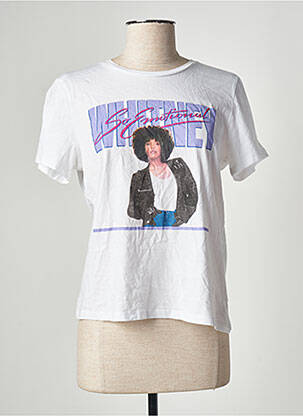 T-shirt coupe droite manches courtes blanc ONLY femme