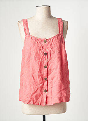 Top col carré fines bretelles rose S.OLIVER femme