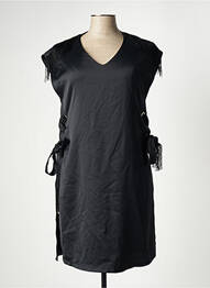 Robe courte manches courtes manches courtes noir ASTRID BLACK LABEL femme